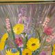 bouquet of flowers - oil or acrylic on canvas, signed Collot Bernard 1982