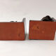 Black ceramic bookends horses