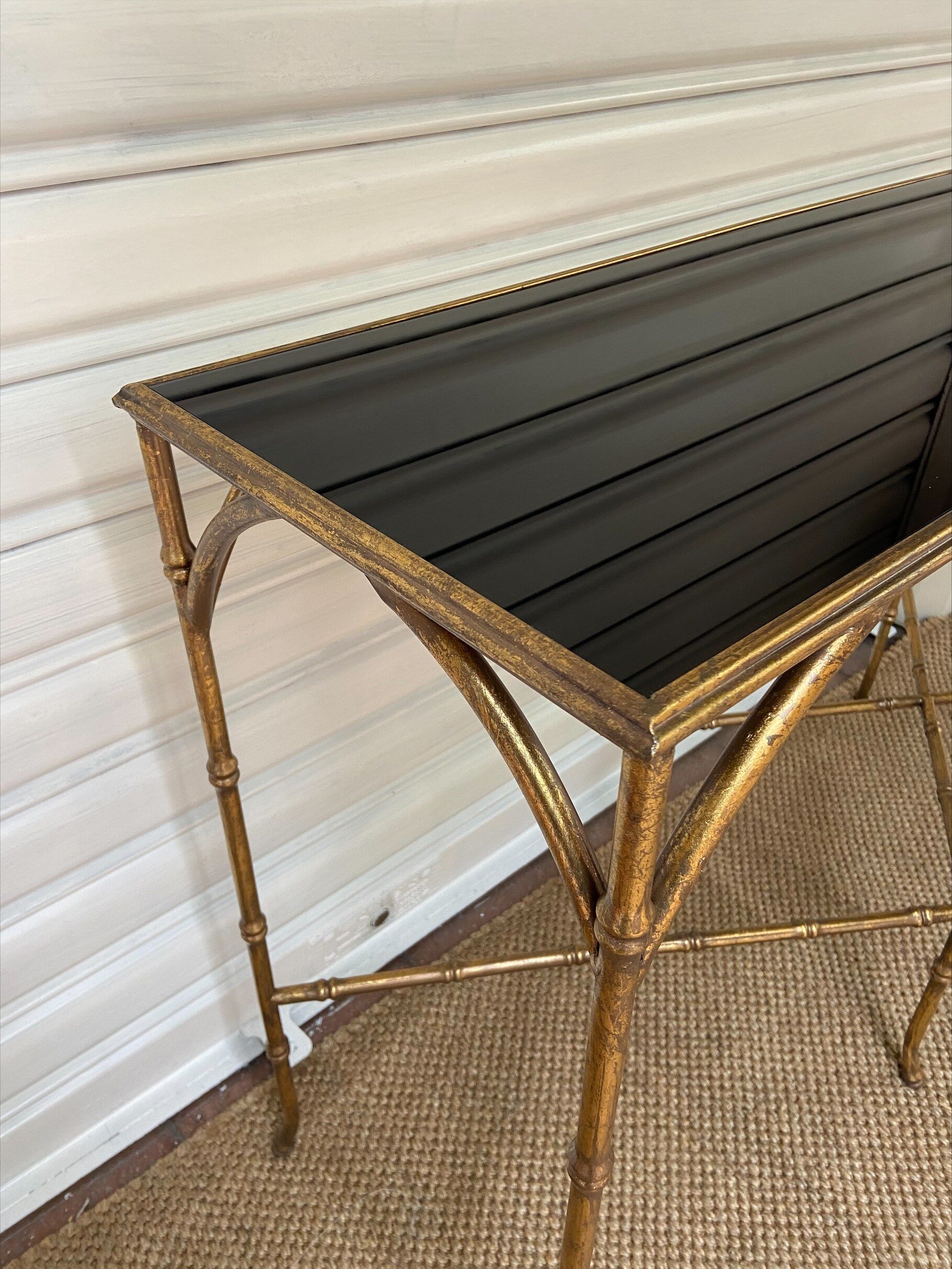 Console 90s - Metal and glass