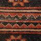 Tapis persan vintage rouge et noir 3x9, 103x287 cm