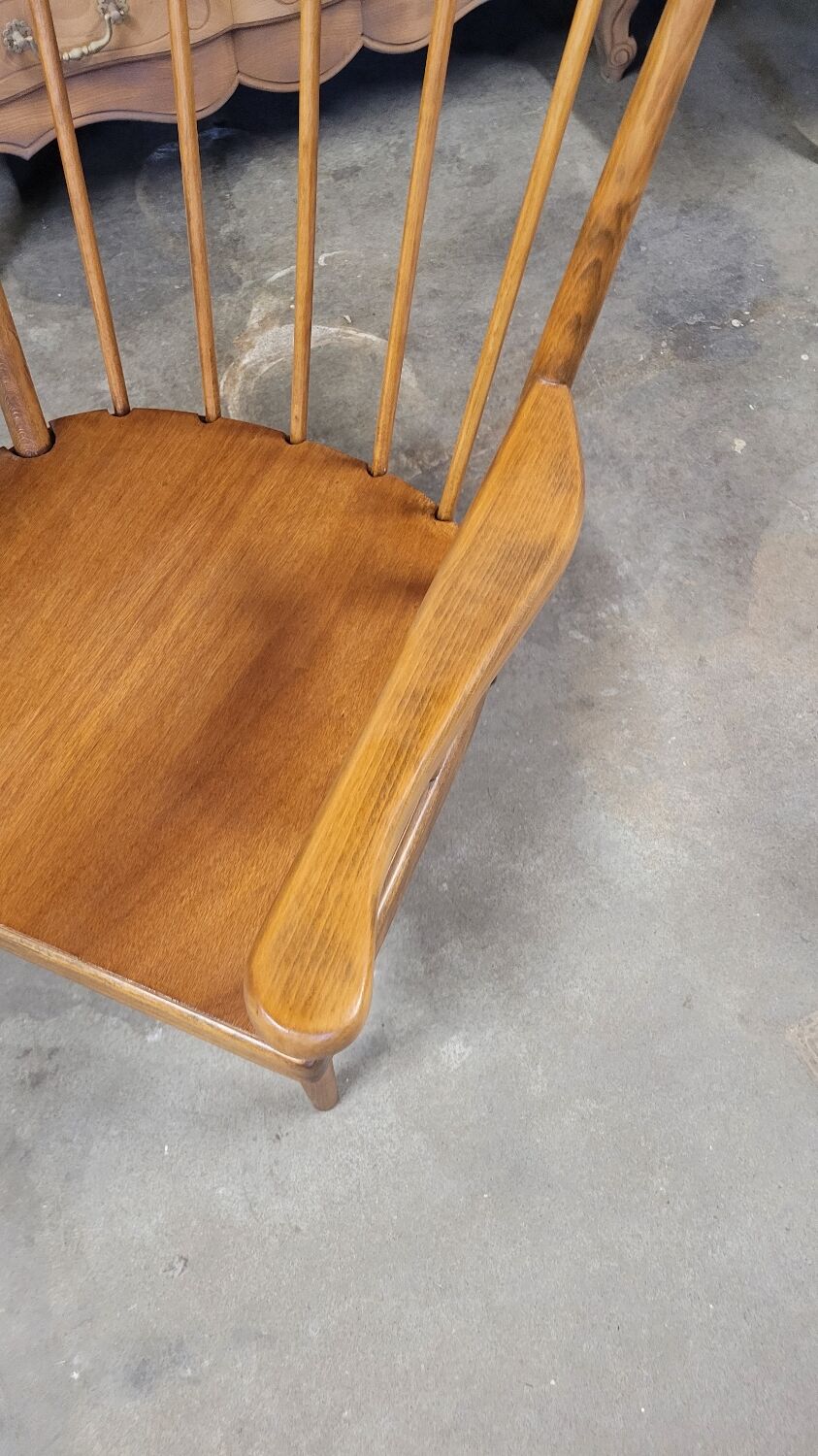 Fauteuil baumann modèle éventail 1950 vintage