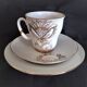 Service à café en porcelaine Lomonosov 29 pièces, motifs moulés rehaussés d'or 24 carats