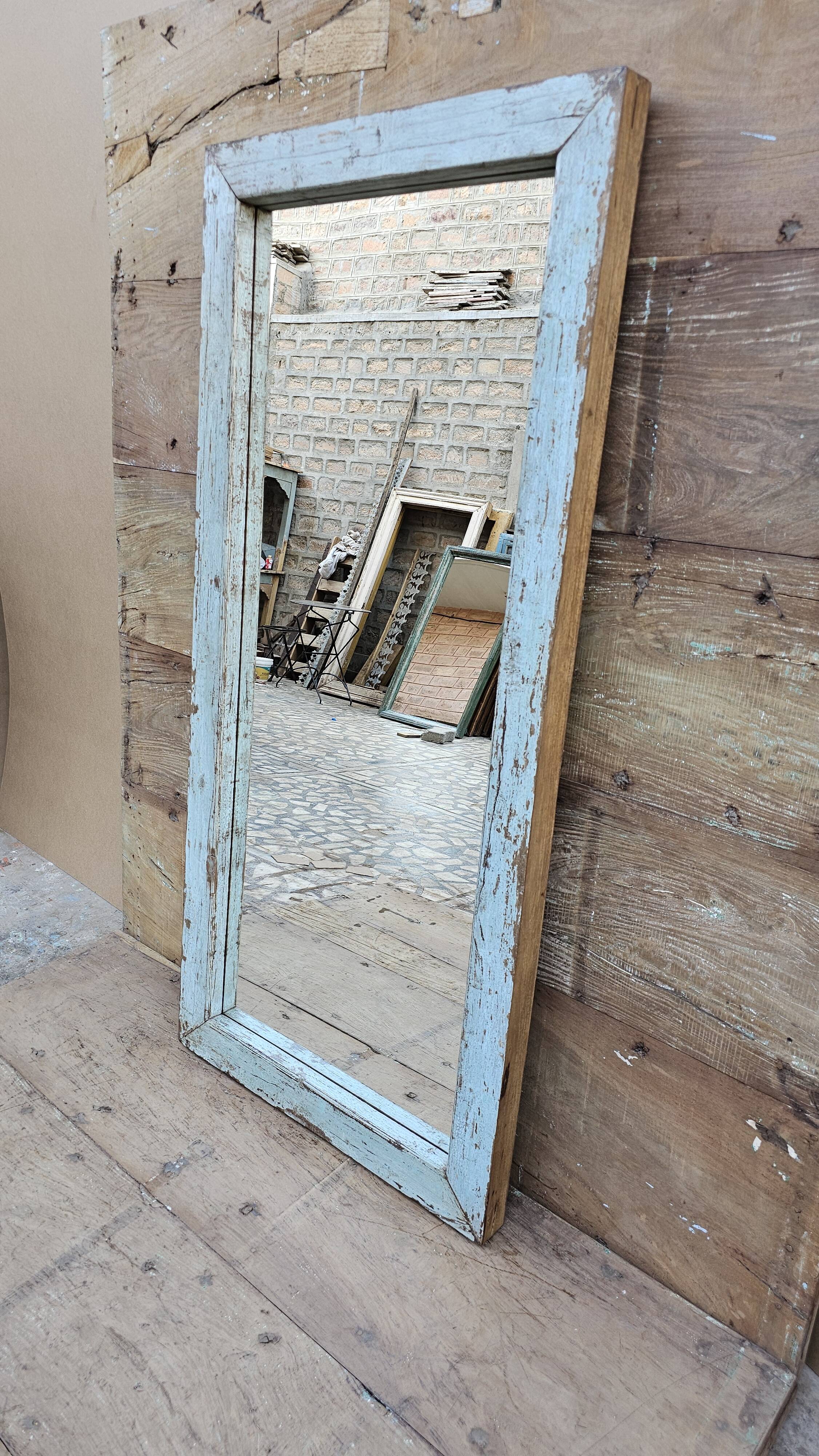 Teak mirror from Burma