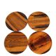 Set of 4 Retro Vintage Danish Rosewood Dinner Plates Camping Mid Century 60s 70s