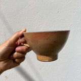 4 vintage stoneware cups