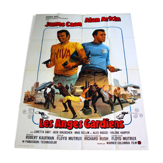 Affiche cinéma originale "Les Anges Gardiens" 1974 Caan Arkin 120x160 cm