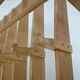 Wooden wall coat rack by Krasna Jizba