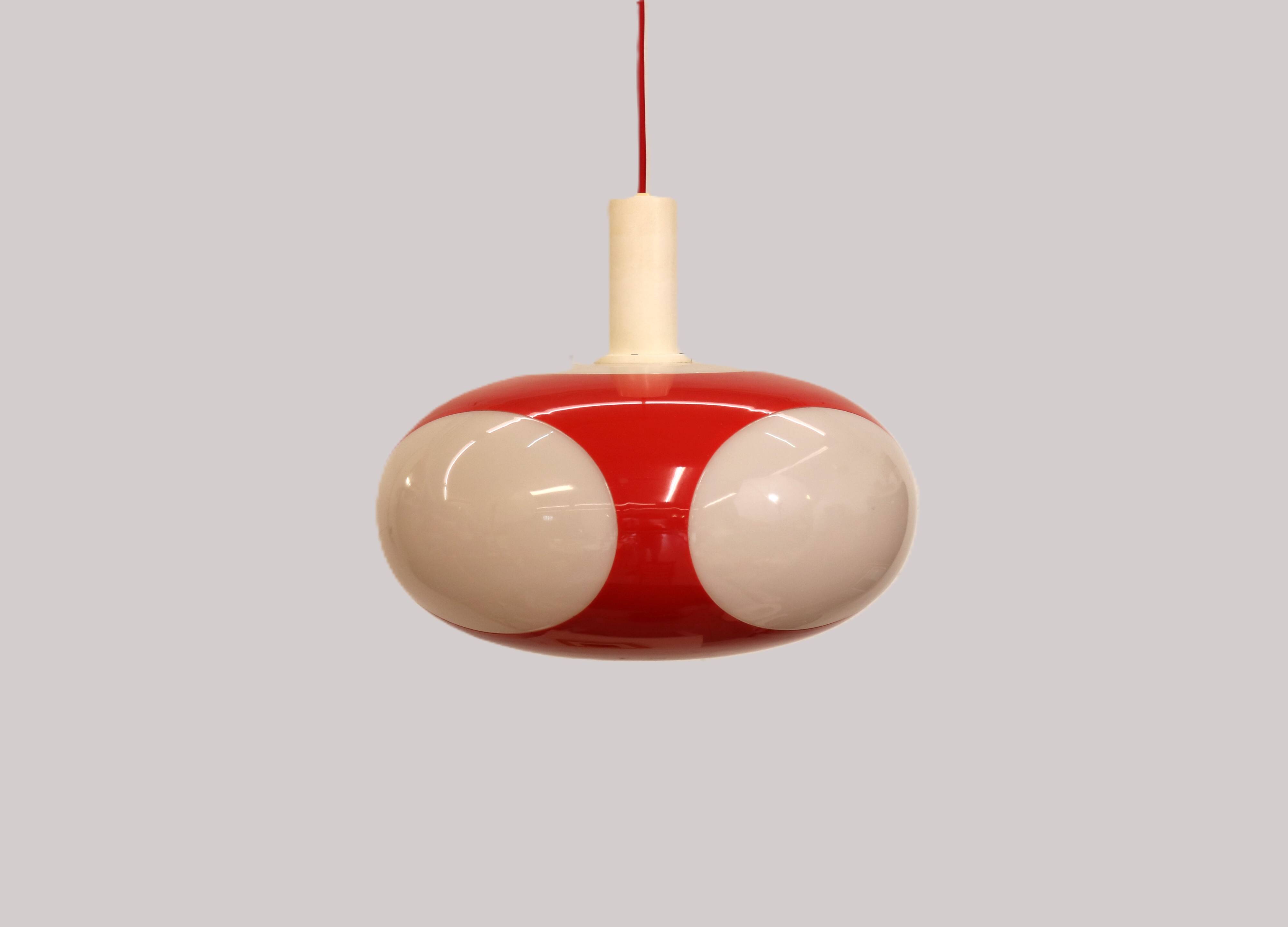 Space age bug eye UFO lamp *** Massive Belgium *** rare / white colour ***