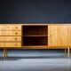 Buffet en pin du milieu du siècle de Musterring International, années 1960