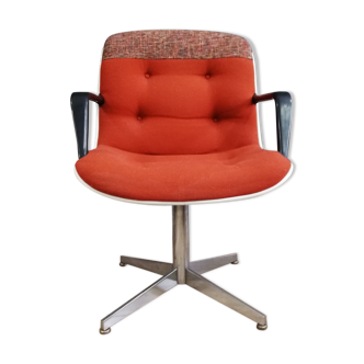 Fauteuil de bureau Steelcase-Strafor de 1975 design de Randall Buck