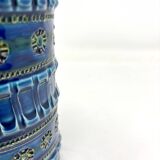 Vase bleu vert en céramique Bitossi