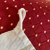 5 country tea towels in BM monogram linen damask.