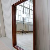 Mid-century modern walnut mirror, Sweden, 1960s