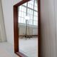 Mid-century modern walnut mirror, Sweden, 1960s