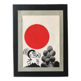 Lithographie originale artiste tchèque 1968 n2