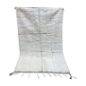Tapis laine blanc en relief 152x240cm