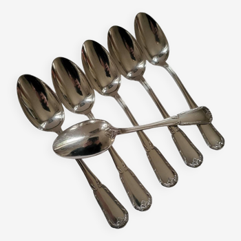 6 large table spoons in boulenger silver metal