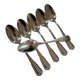 6 large table spoons in Boulenger silver metal