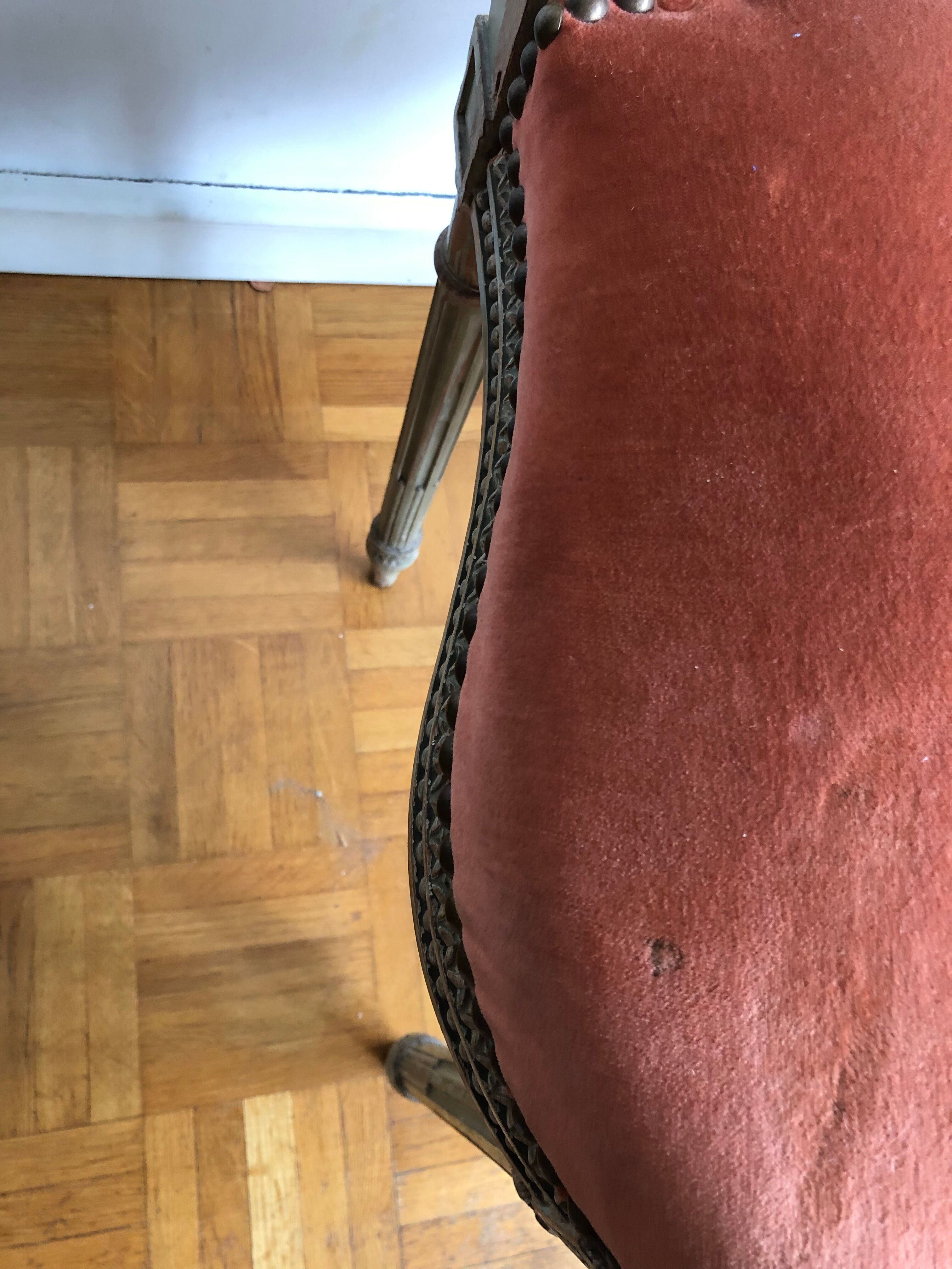 Pair of Louis XVI style chairs