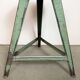 Tabouret d'atelier industriel vert, années 1960