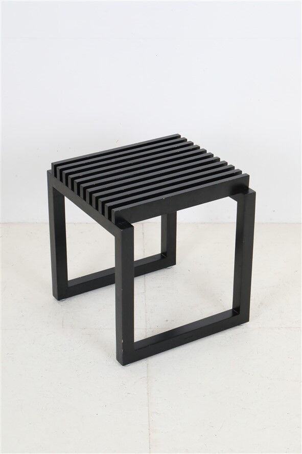 Black "Skagerak" / "Cutter" stool + box by Niels Hvass for Trip Trap / Fritz Hansen