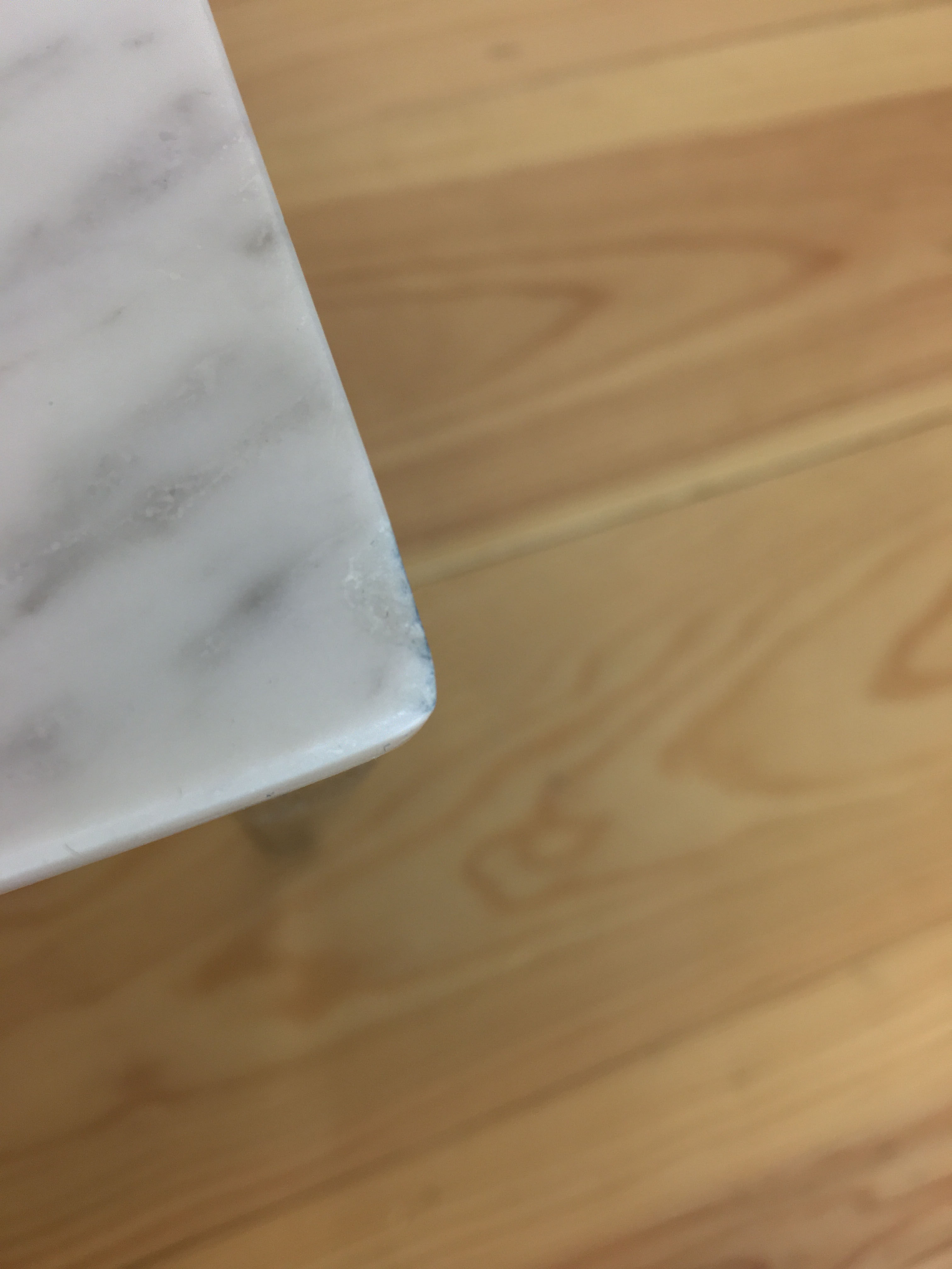 White marble and chrome coffee table, 60s design