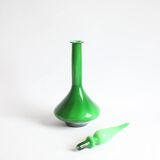 Cased Glass Genie Bottle, Empoly 1970s