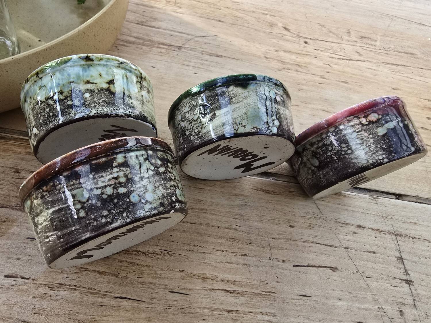 4 ramekins, handcrafted Morvan ceramics