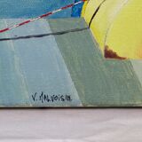 Toile signée Vincent Malvoisin