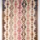 Grand tapis kilim turc vintage, décor bohème multicolore, 289x381 cm