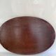 XXL wooden and brass platter, 72 cm