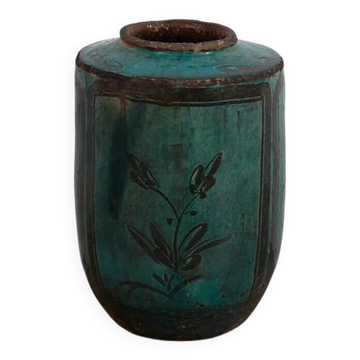 Vase ancien en jade vert (vers 1820) #31