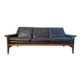 Midcentury Rare Leather Sofa Bovenkamp, Netherlands, 1960s