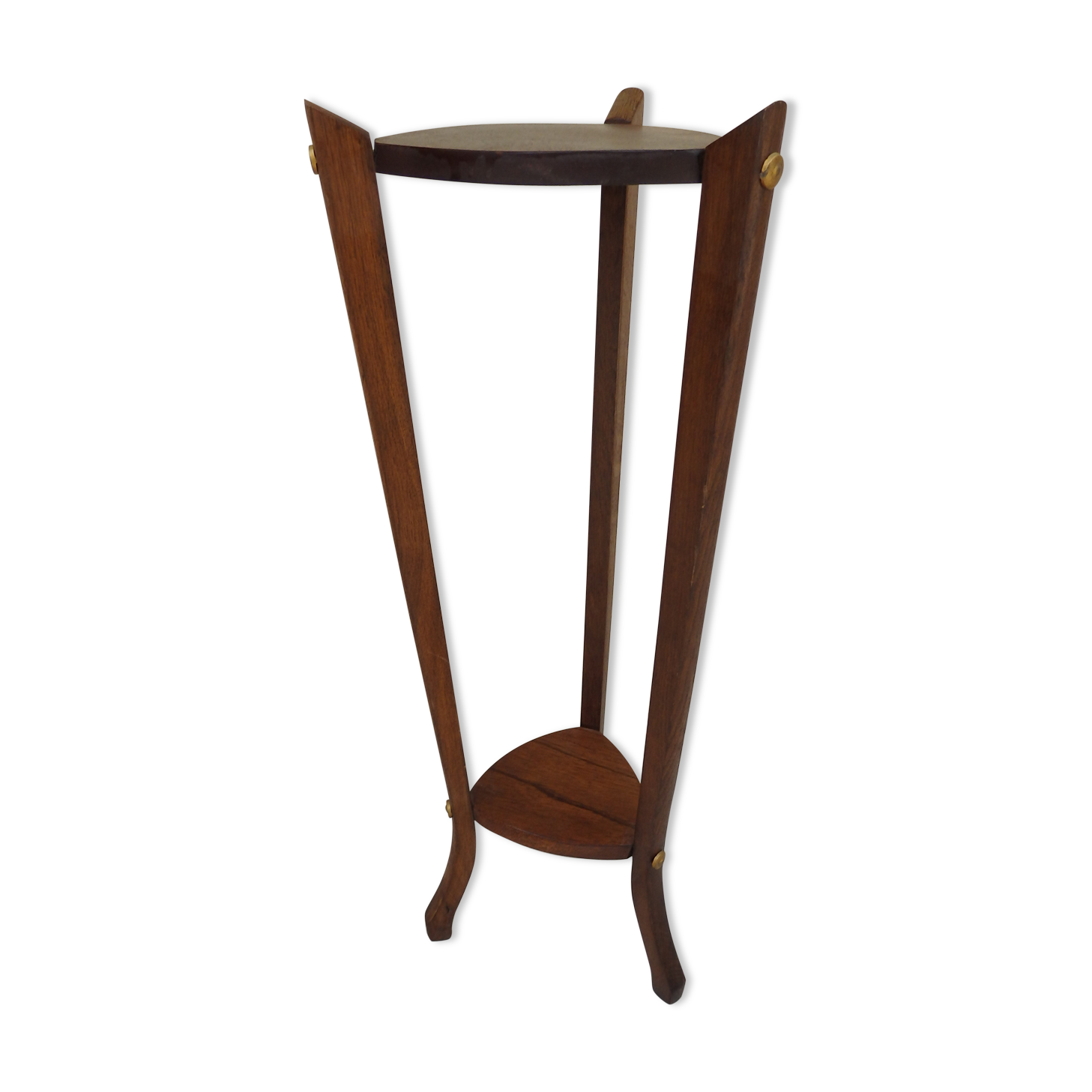 Vintage wooden pedestal table