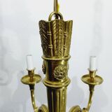 Louis xvi bronze chandelier 6 lights