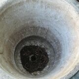 White Medici vase in reconstructed stone