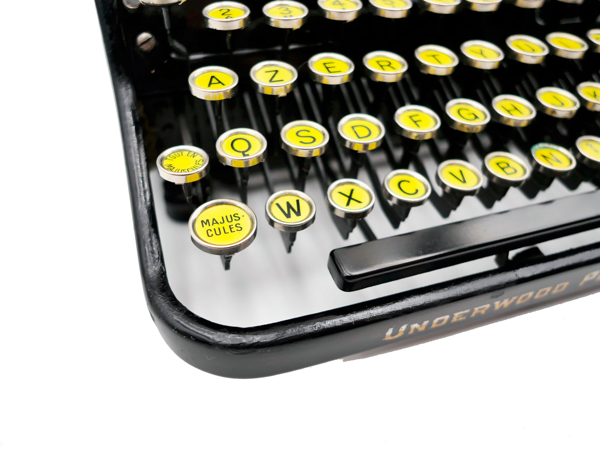 Underwood Portable 4 Bank Typewriter Revised New Black Ribbon 1930