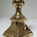 Solid gold brass lamp in neo-classical style