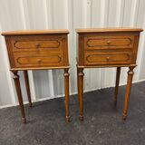 Pair of Louis XVI style bedside tables