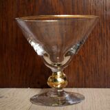 Série de 6 coupes à champagne cerclée or