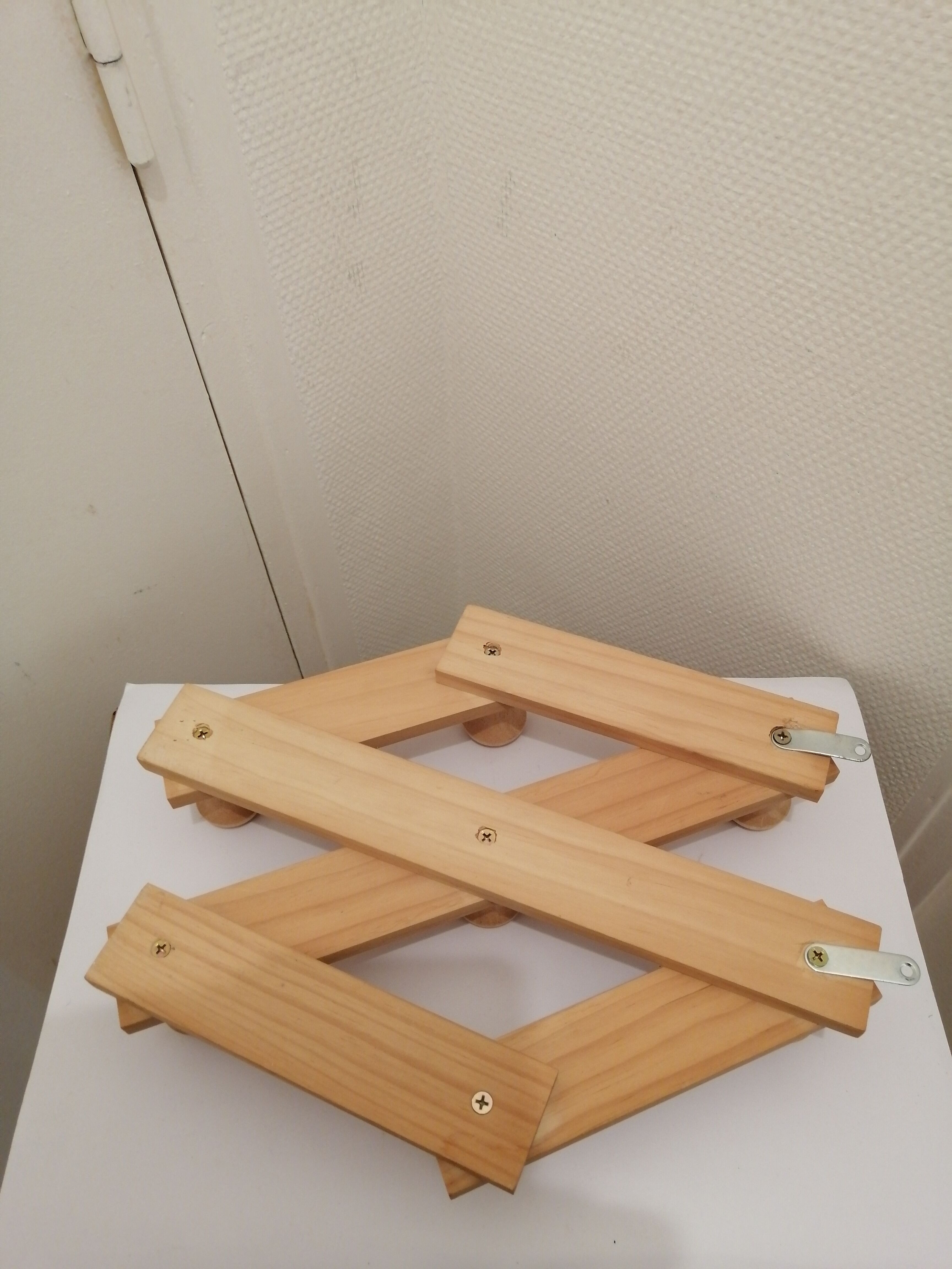 Wooden coat rack