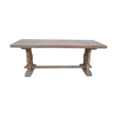 Table de monastère brut  en chêne massif