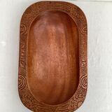 Tray in solid exotic wood