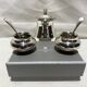 Set of three pieces pepper bowl, salt shaker pepper mill Puiforcat Paris