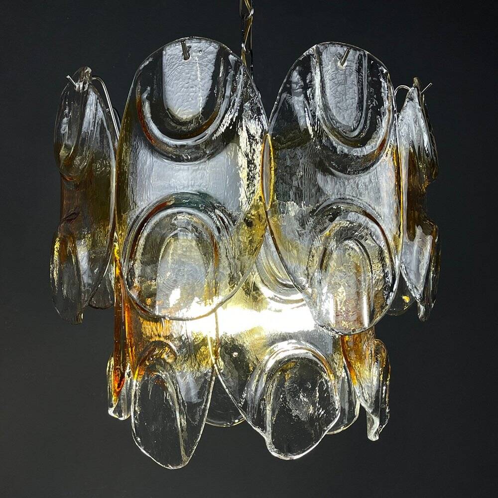 Murano glass chandelier by Mazzega, Italy, 1960s