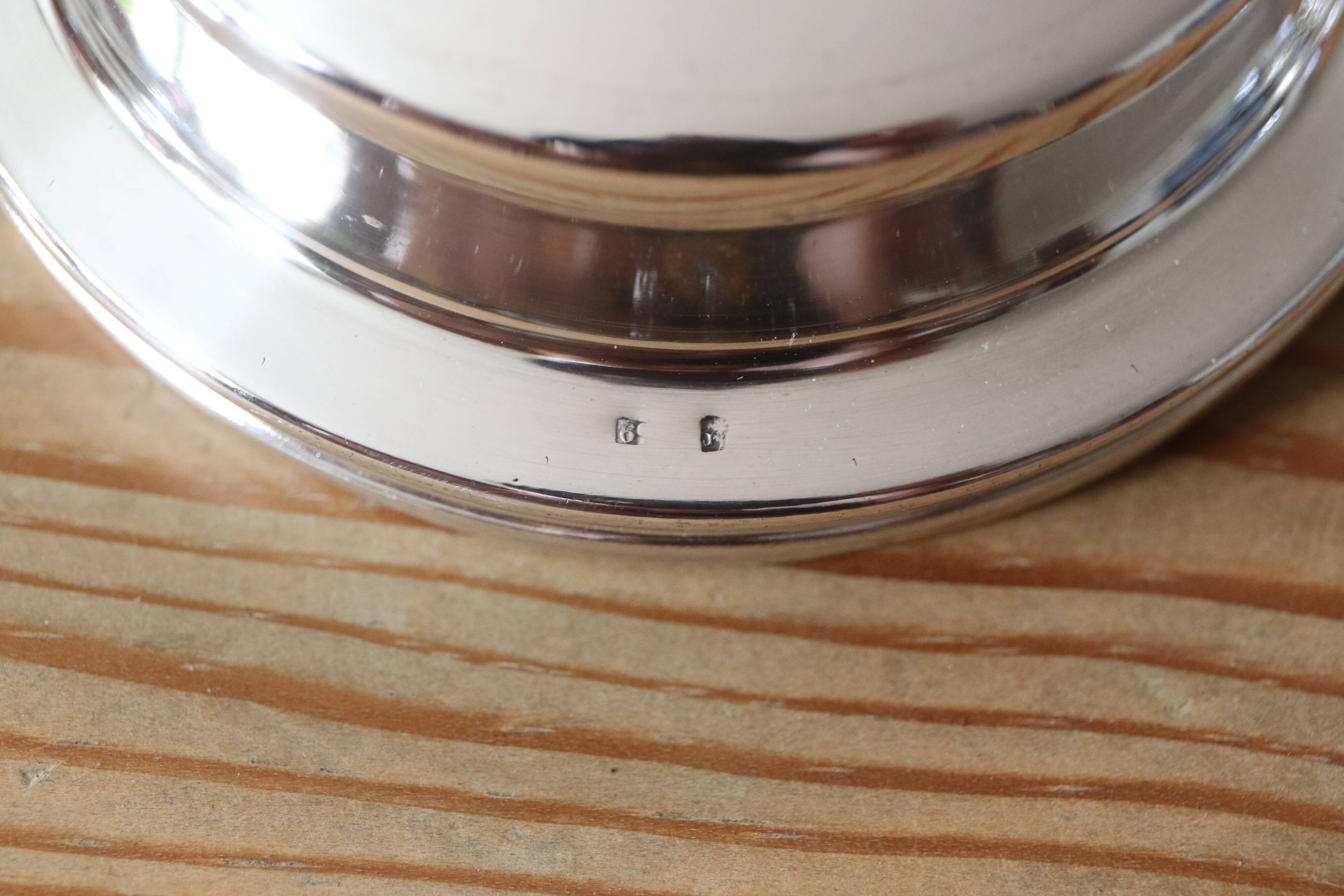 Vintage Coquillor Butter Mold In Silver Plated