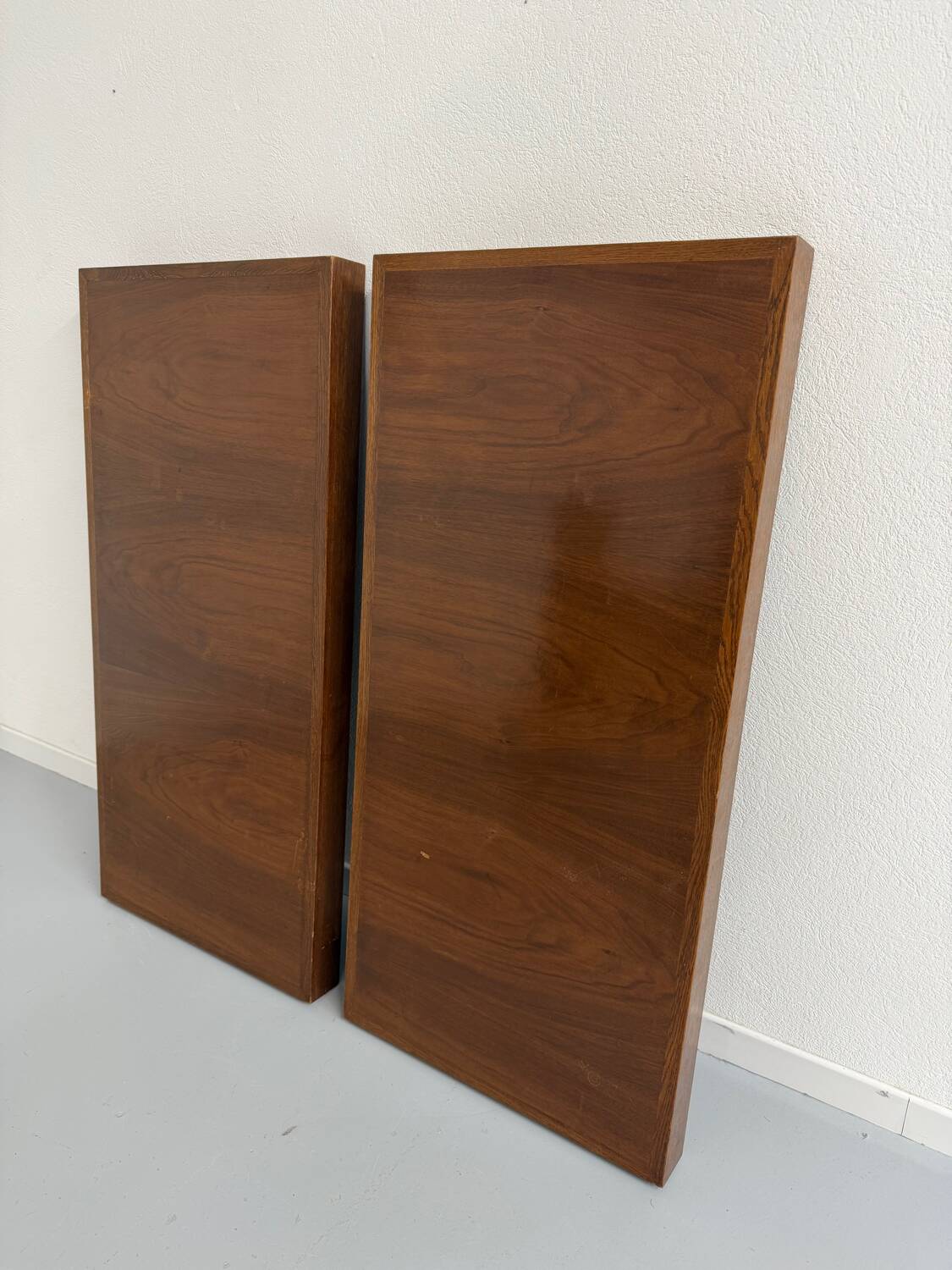 Ancienne table en noyer et loupe art déco année 30 France rallonges