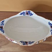 Jardinière en faïence de Gien, modèle Pivoines 1980