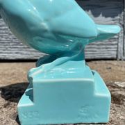 Art deco ceramic bird by st clement signed h. guingot 1930