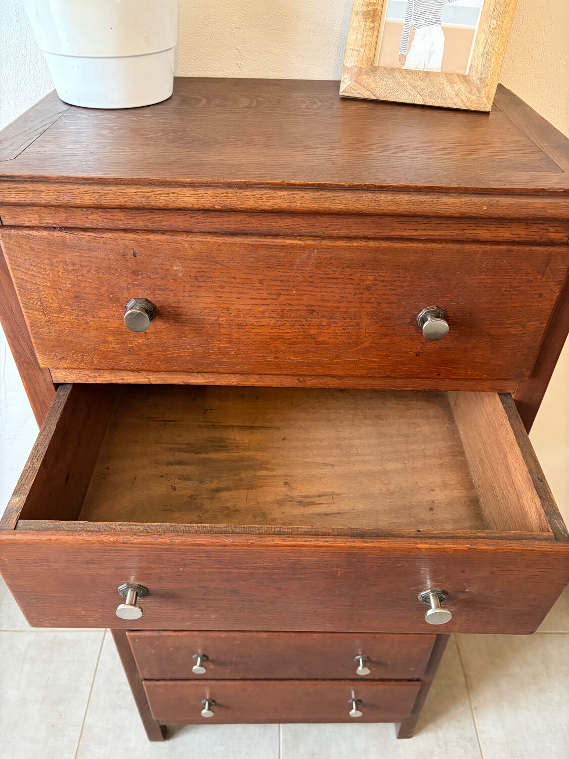 Vintage tall chest of drawers
